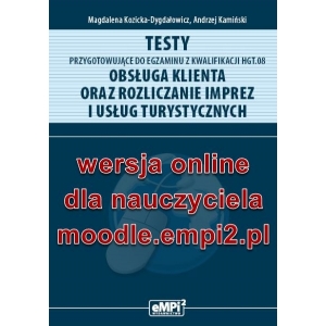Testy przygotowujące do egzaminu z kwalifikacji HGT.08 - wersja ONLINE z rozwiązaniami dla nauczyciela